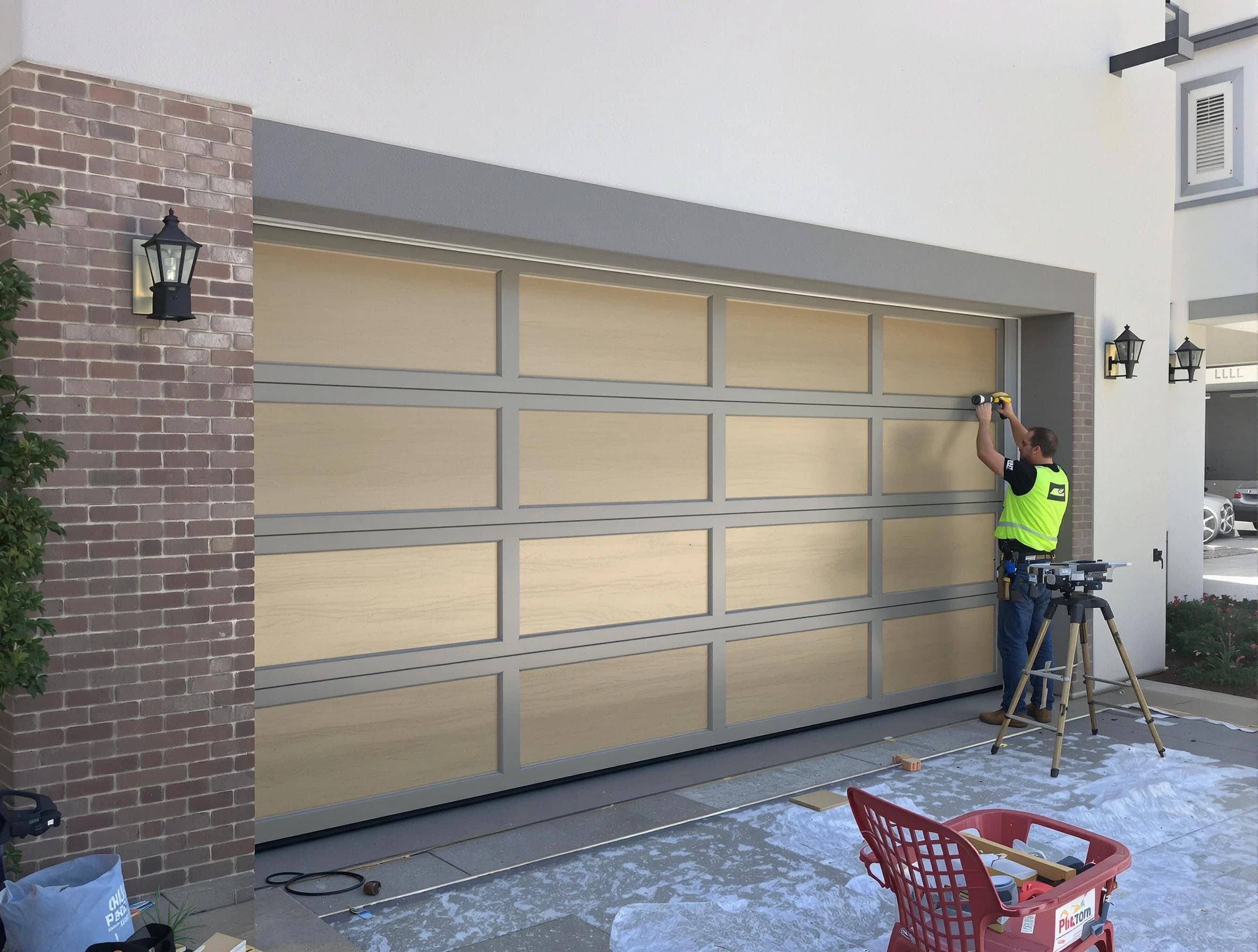 Garage door replacement service by Bennett Garage Door Repair in Bennett