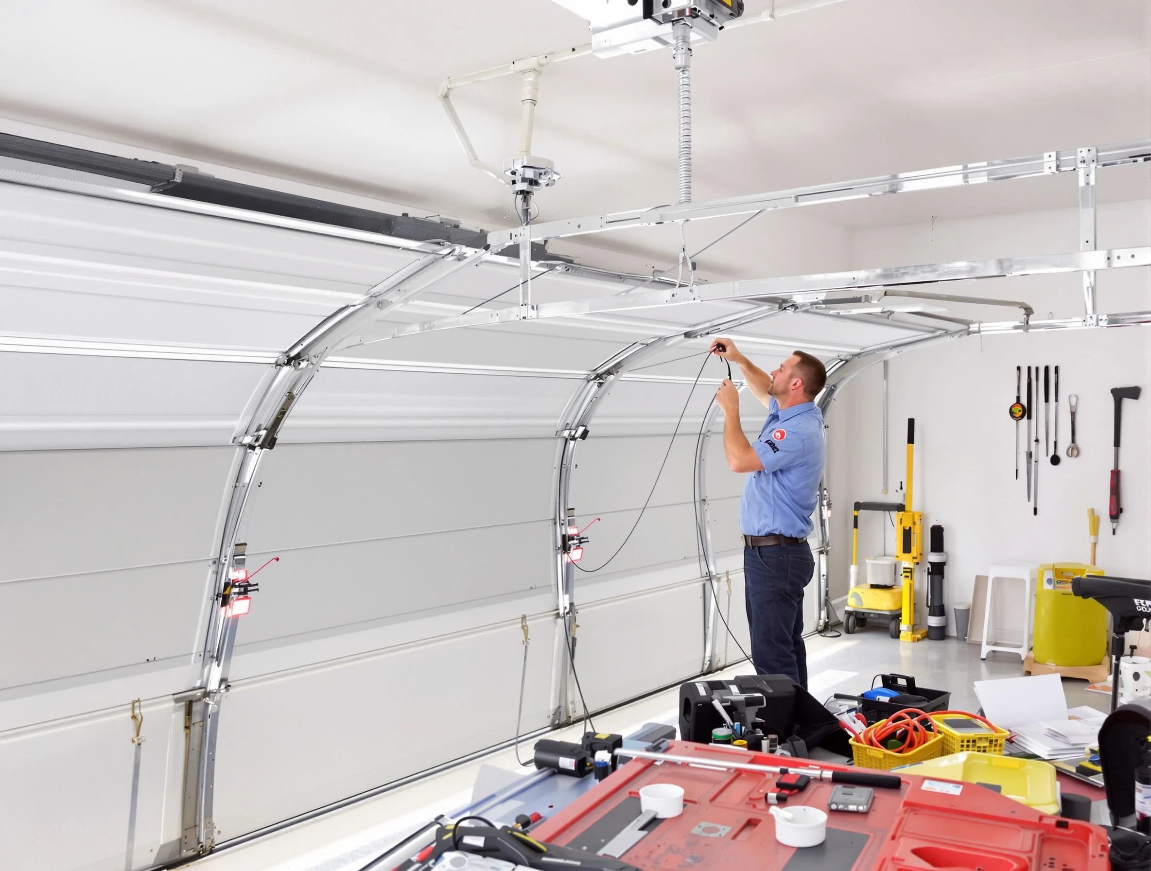 Garage door cable repair service by Bennett Garage Door Repair in Bennett