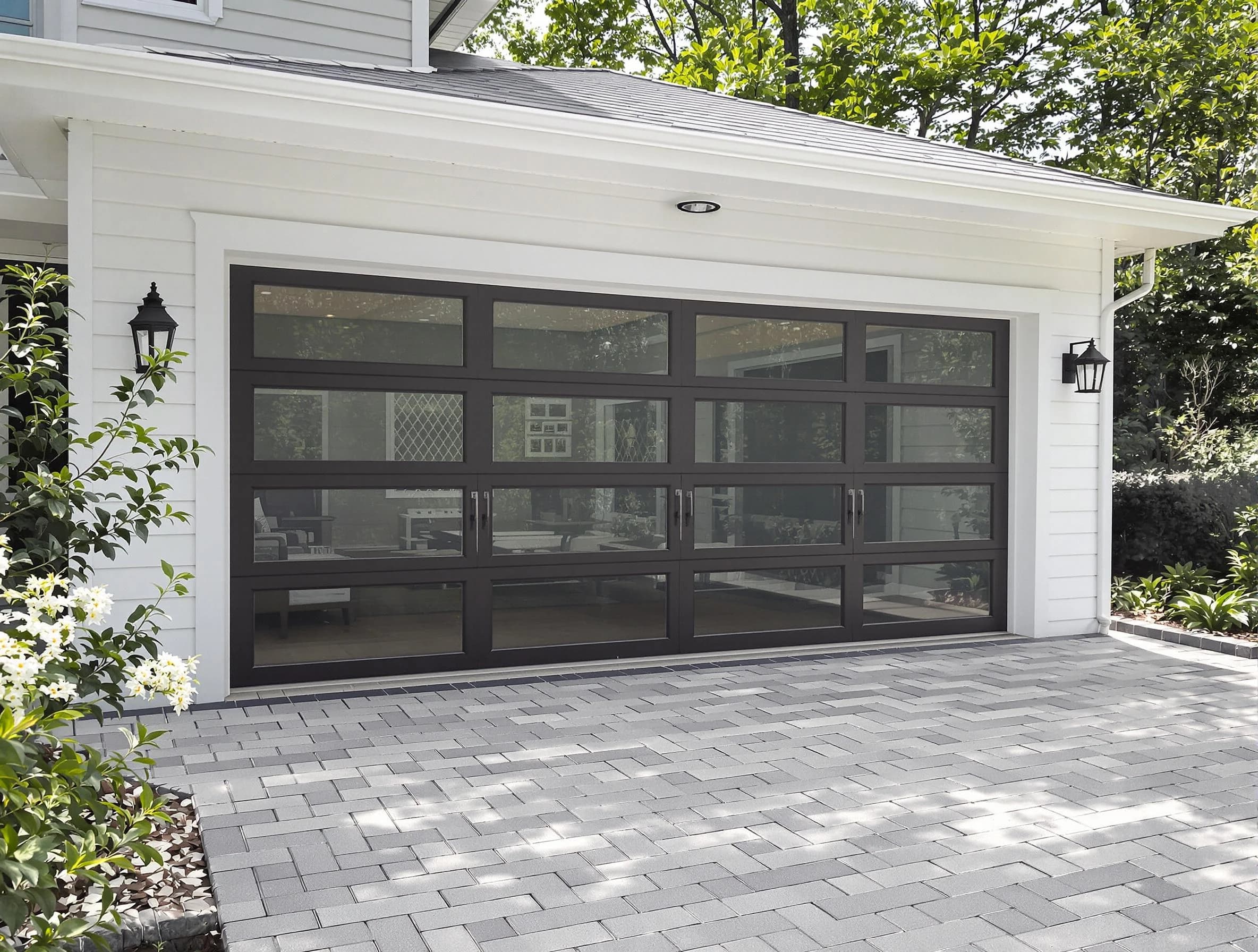 Bennett Garage Door Repair design specialist presenting custom garage door options to Bennett homeowner
