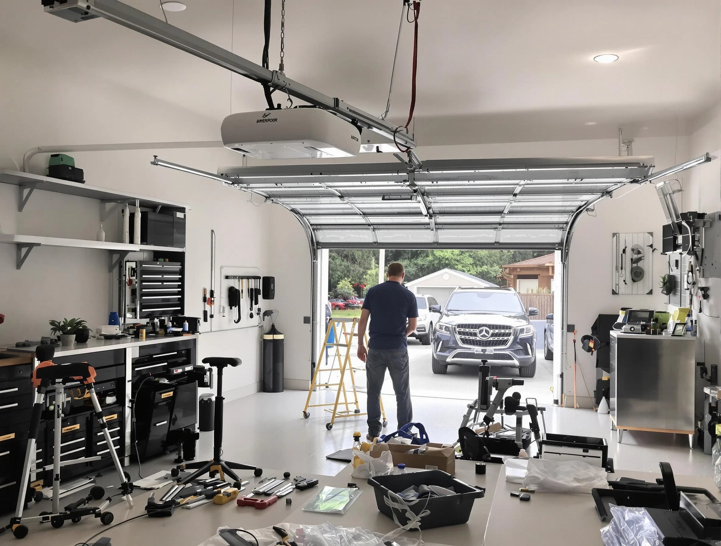Garage door opener installation by Bennett Garage Door Repair in Bennett