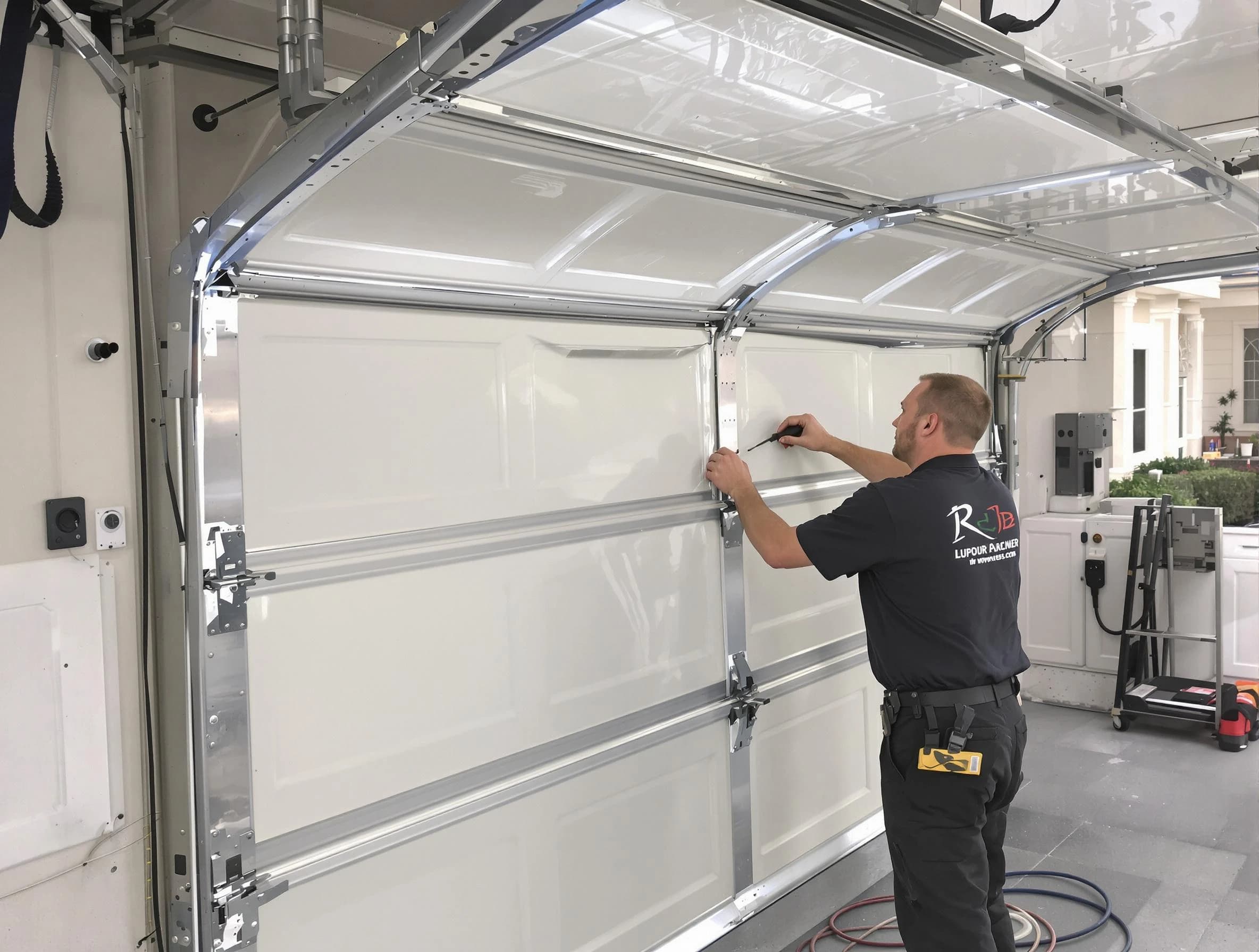 Bennett Garage Door Repair professional performing panel repair in Bennett