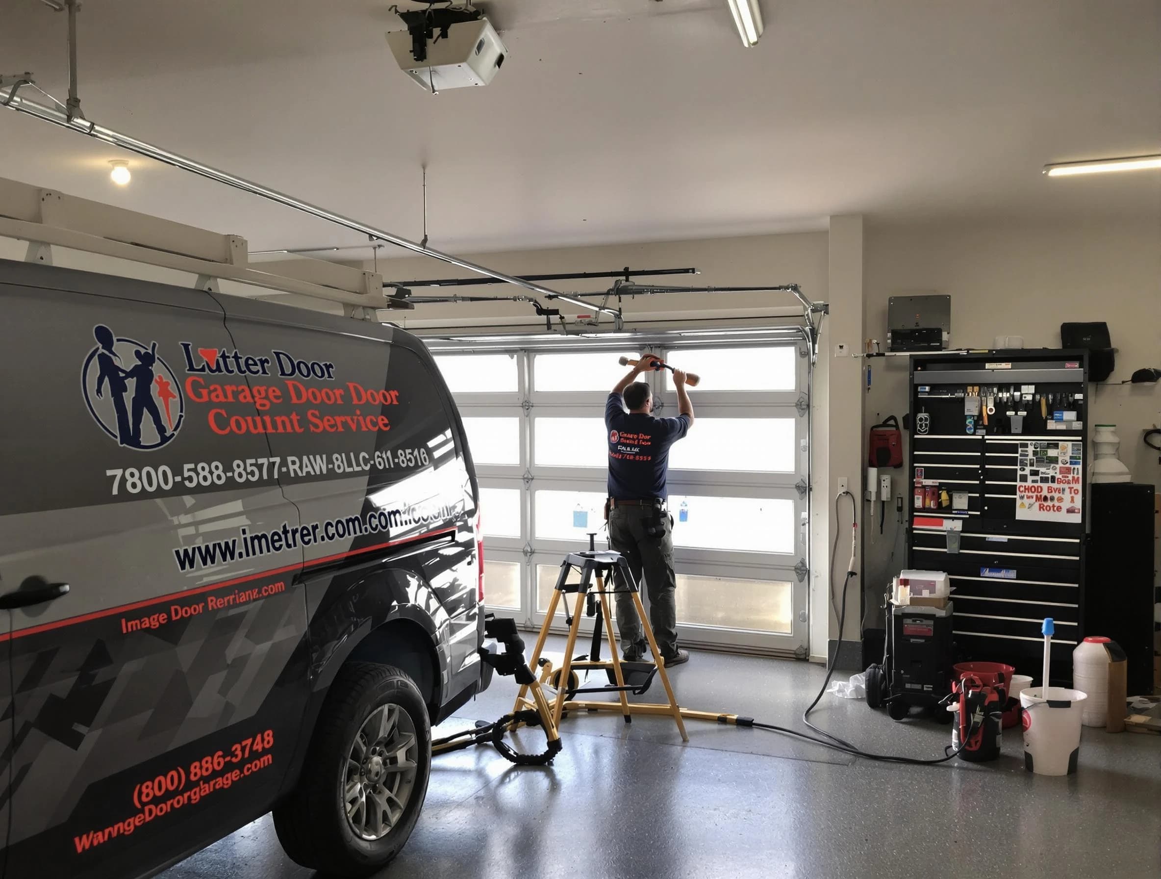 Bennett Garage Door Repair rapid response team performing same-day repair in Bennett