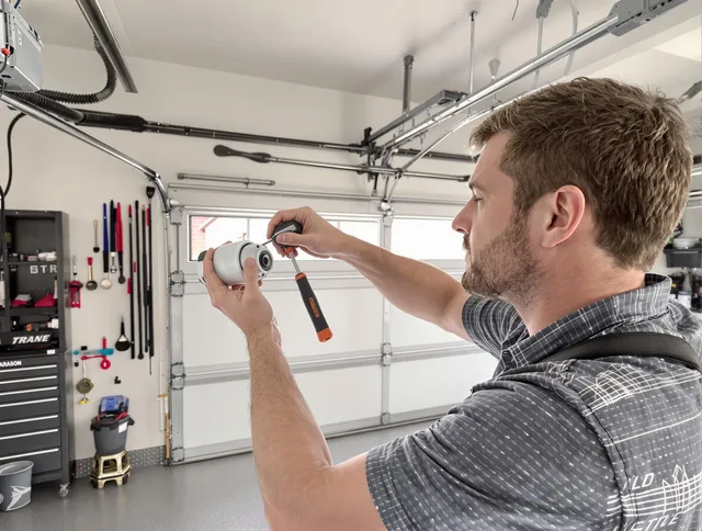 Garage door opener repair service by Bennett Garage Door Repair in Bennett